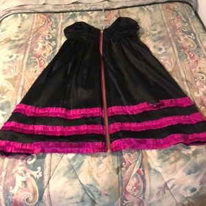 Like New Betsey Johnson size 2 silk strapless